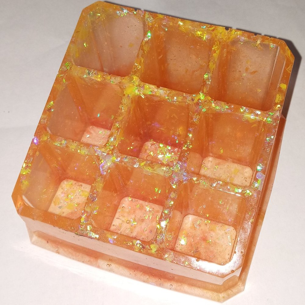 Golden Orange Honeycomb Holder